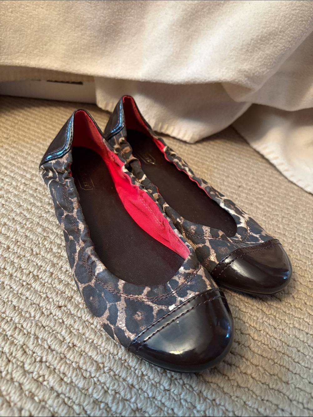 Coach Leopard-Print Ballet Flats